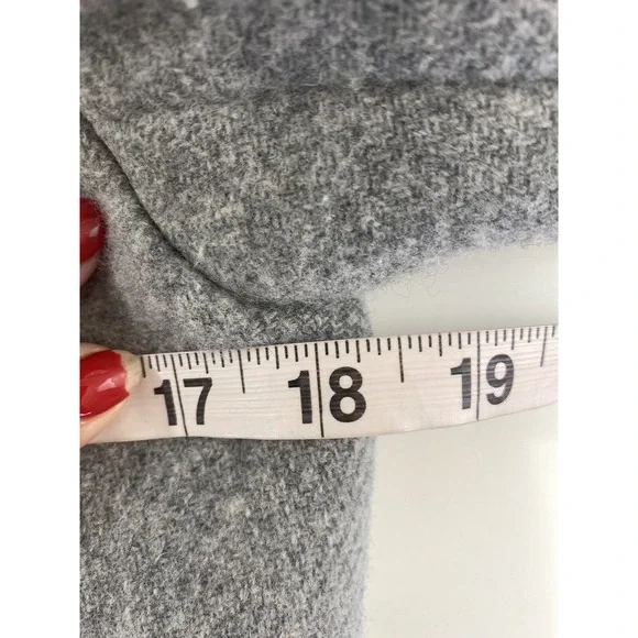 J. Crew Stadium Cloth by Nello Gori 6 Pea Coat Jacket Wool Blend Lined Gray Coat - Picture 8 of 12